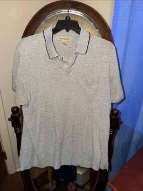 Men's Light Gray Polo with Contrast Collar - Munsingwear